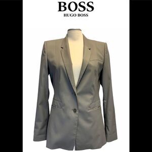 Hugo Boss Gray single breasted Blazer Size 8